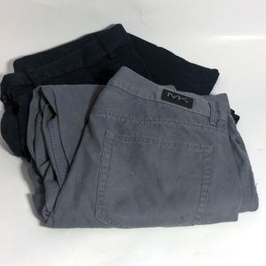 Michael Kors and George men's dress pants grey black 34x32